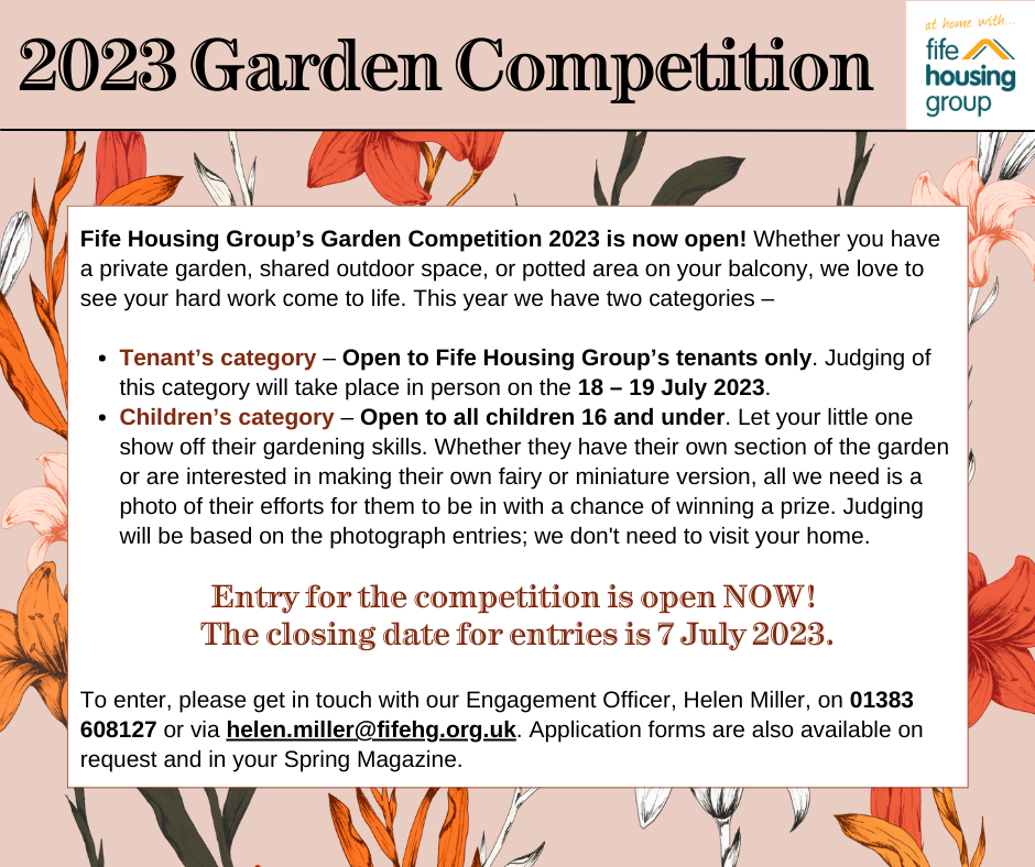 2023 Garden Competition Fife Housing Group